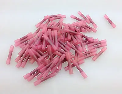 

100 изолированный термоусадочный соединитель для электрических обжимных клемм 18-22AWG