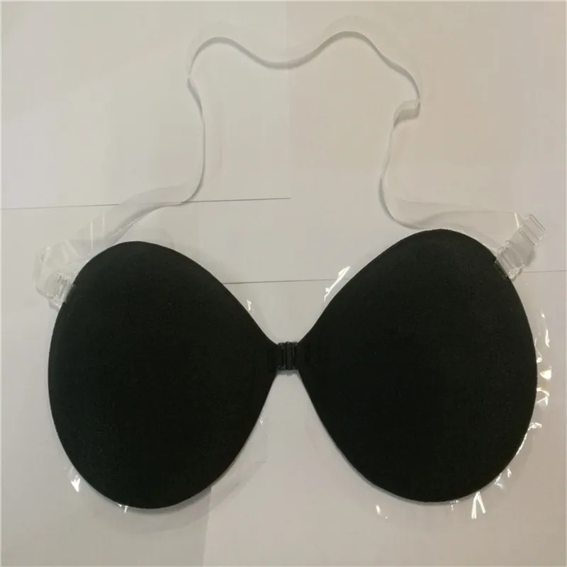 100pcs/Sexy Strapless Bras For Women Pink Color Push up Bra Invisible Adhesive Bra with Convertible Clear Straps