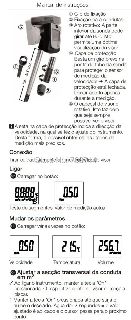 Testo 405-V1 0560 4053 Термальность Анемометр С Канальные Организатор ветер Скорость метр тестер! Testo405-V1