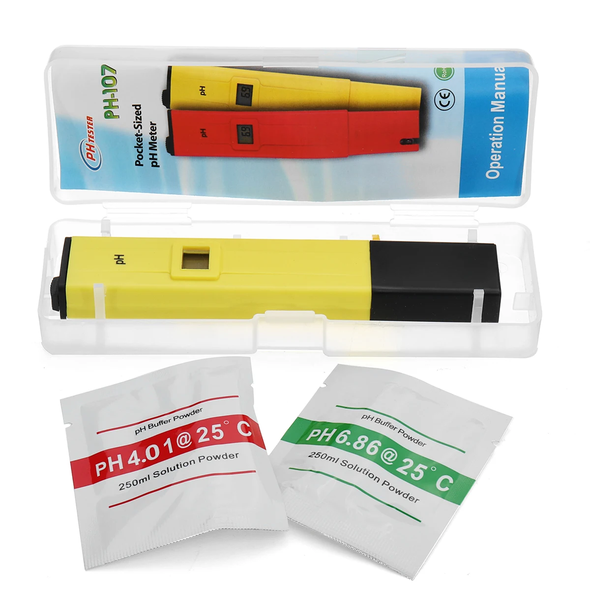 ЖК дисплей цифровой прибор для измерения уровня PH Портативный воды Жидкость