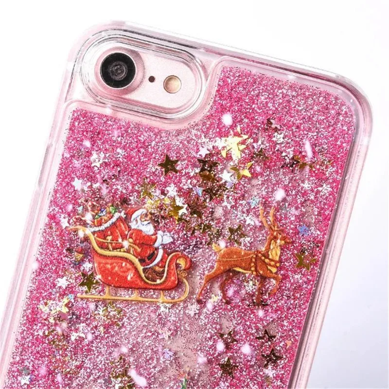 SYCASE Рождественский подарок телефон чехол для iPhone 6 S 7 8 Plus X Санта Клаус дерево