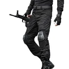 Брюки мужские тактические камуфляжные, штаны-карго в стиле милитари, с наколенниками, охотников, спецназ, боевые