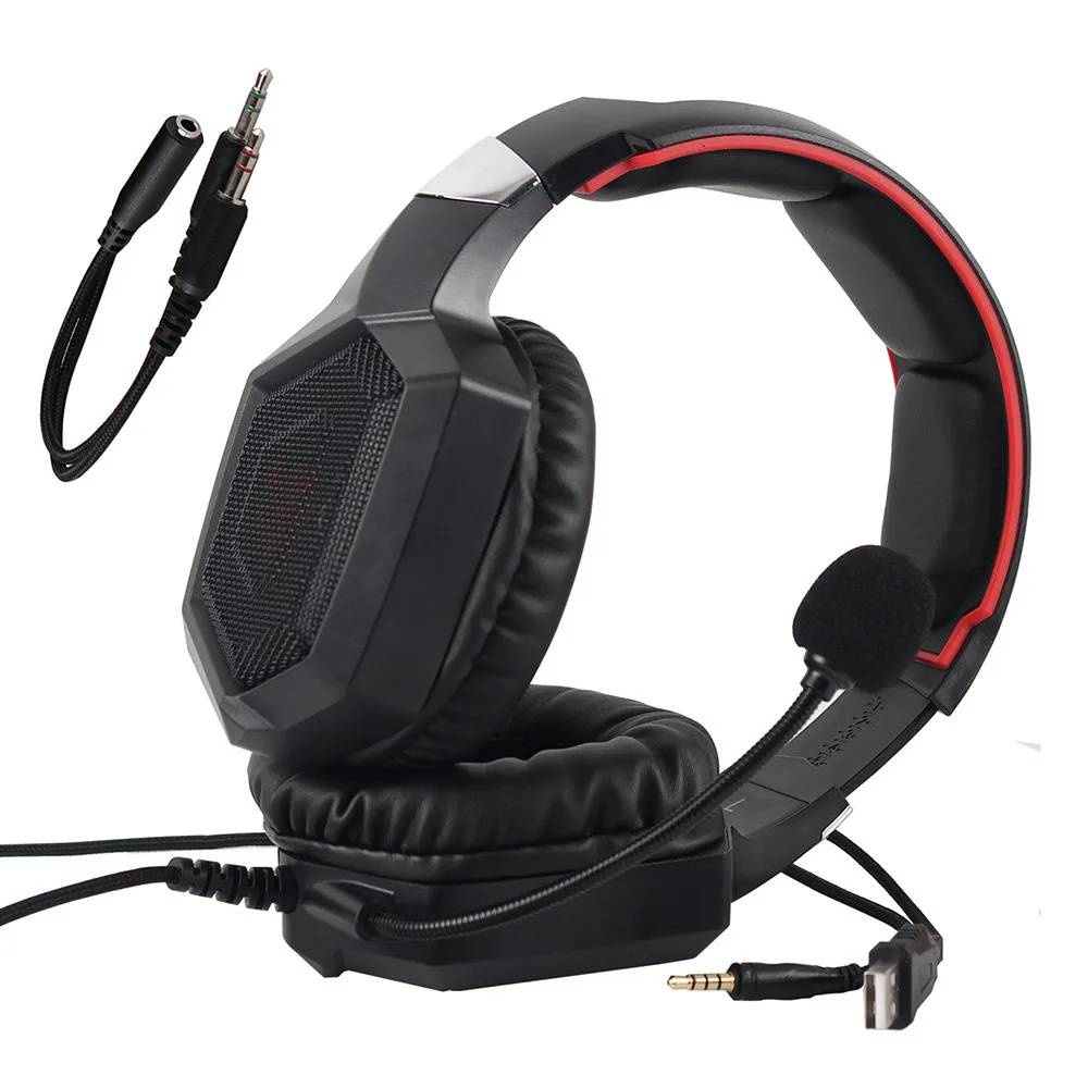 ONIKUMA K8 PS4 игровая гарнитура с микрофоном светодиодный шлем PC стерео наушники с гарнитурой для ноутбука планшета/ Xbox One