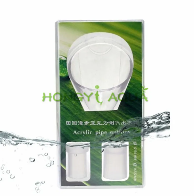 Lily Pipe Natural Flow Outlet 12/16mm And 16/22mm Aquarium Fish Tank Filter Accessories - Цвет: Черный