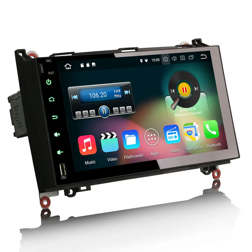 Erisin ES3692B PX30 Android 8 1 автомобильный мультимедийный плеер 9 &quotавтомобильный DVD gps для