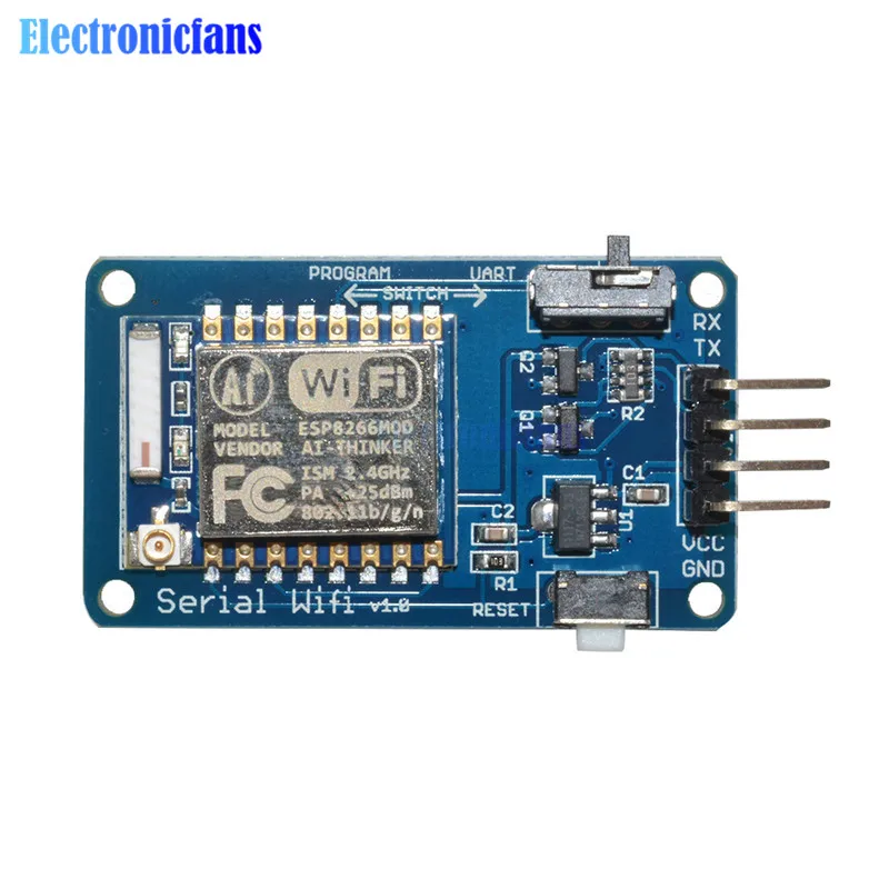 Беспроводная плата ESP8266 с последовательным WIFI модулем для внешнего