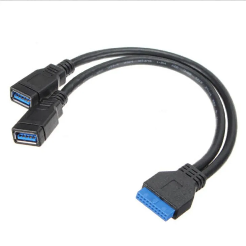 0 25 м 2 порта USB 3 A разъем на 20-контактный кабель материнской платы 20pin/19pin к usb3.0