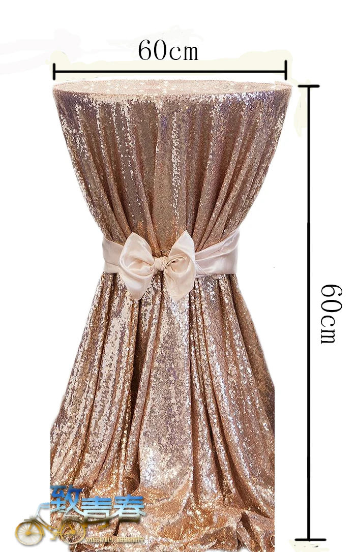 Блестящие золотистые блестки скатерть для торта/Коктейльная Свадебная