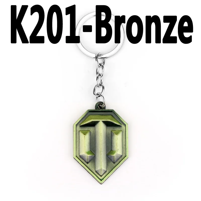 bronze Игра World of Tanks брелок 5 см сплав металлический Танк модель кулон брелок подарок брелок держатель для автомобиля сувениры для поклонников - Цвет: bronze