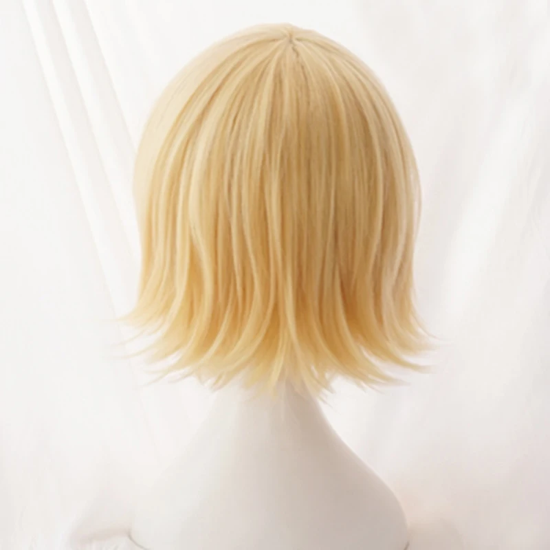 Vocaloid Kagamine Rin / Len короткие светлые термостойкие волосы косплей костюм парик + трек