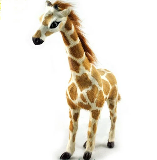

free shipping animated plastic wild animals toys giraffes for gift