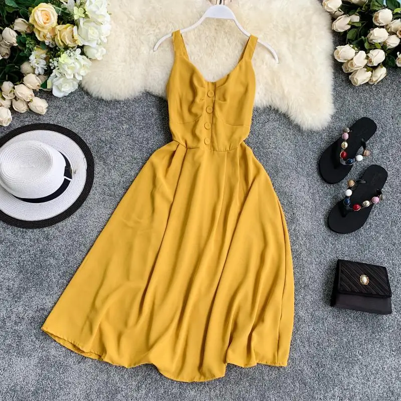 2019 новые модные женские платья в студенческом стиле однотонные с v образным