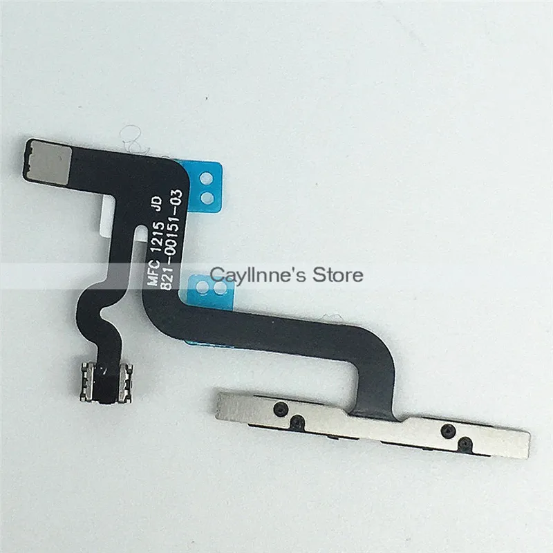 10pcs Volume Button Flex Cable for iPhone 6S Plus 5.5'' Side Mute Silent Switch with Metal Bracket Replacement Parts | Мобильные