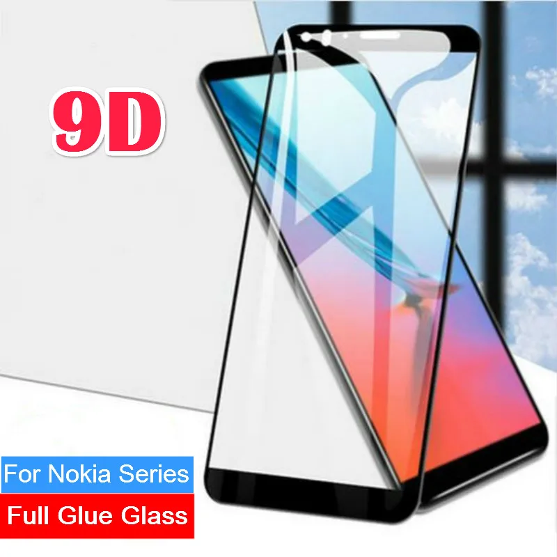 9D премиум класса, закаленное стекло для Nokia 3, 6, 8, 3,2 4,2 5,1 6,1 7,1 8,1 плюс X3 X6 X7 1 плюс Экран протектор для Nokia 7 Plus, защитная пленка