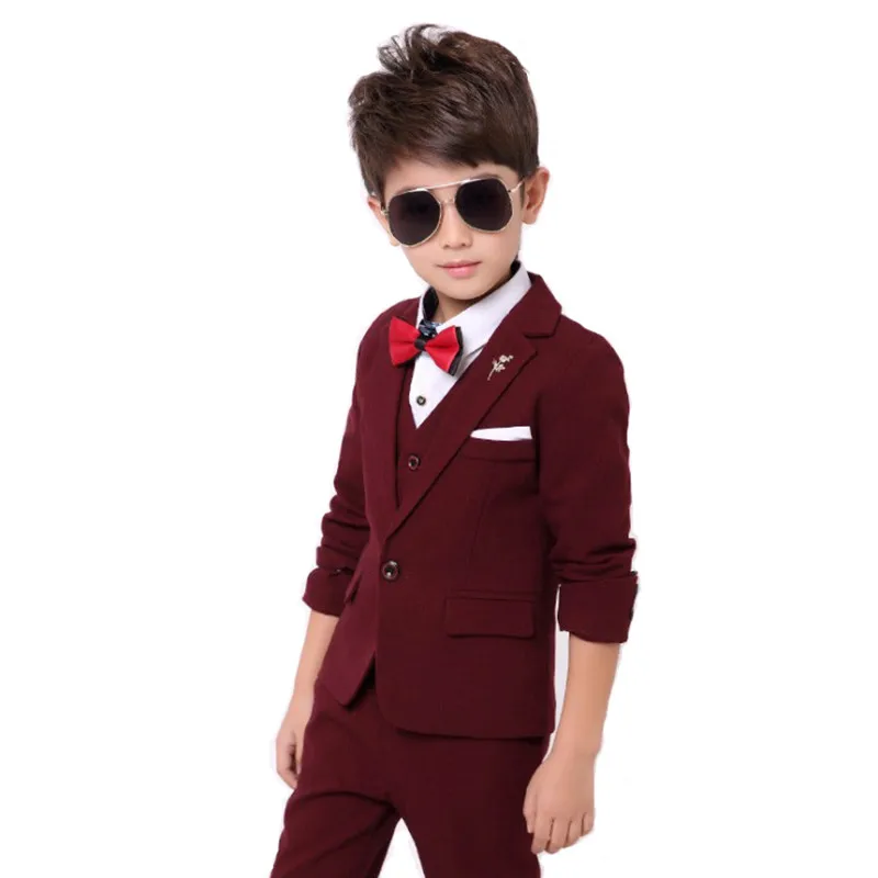 Костюм для мальчиков из 3 предметов (пиджак + жилет штаны) костюмы на свадьбу