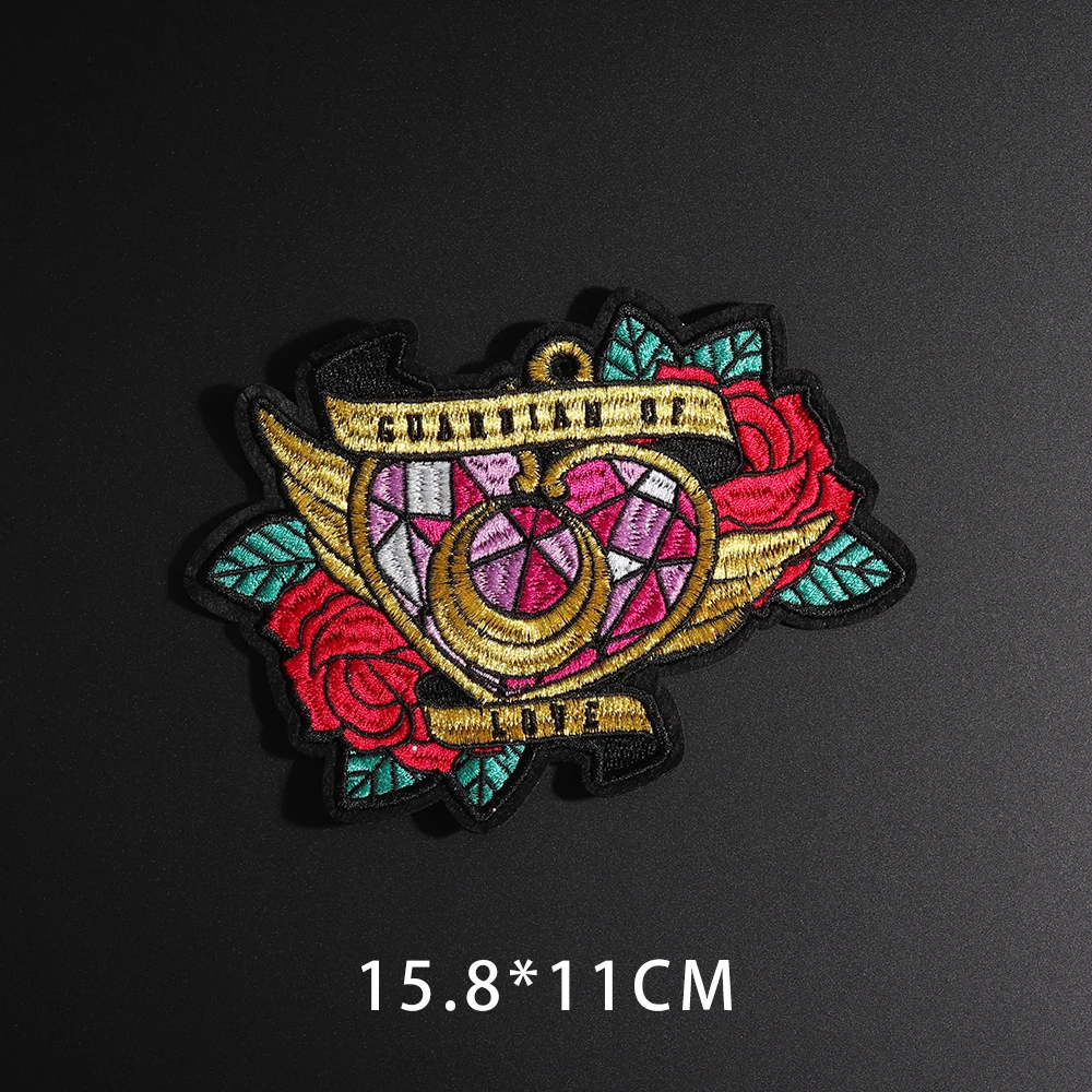 

Fine Computer Embroidery Chapter Boutique Appliques 3D DIY Fairy Magic Wand Patches Iron On Clothes Decor Patch Stickers