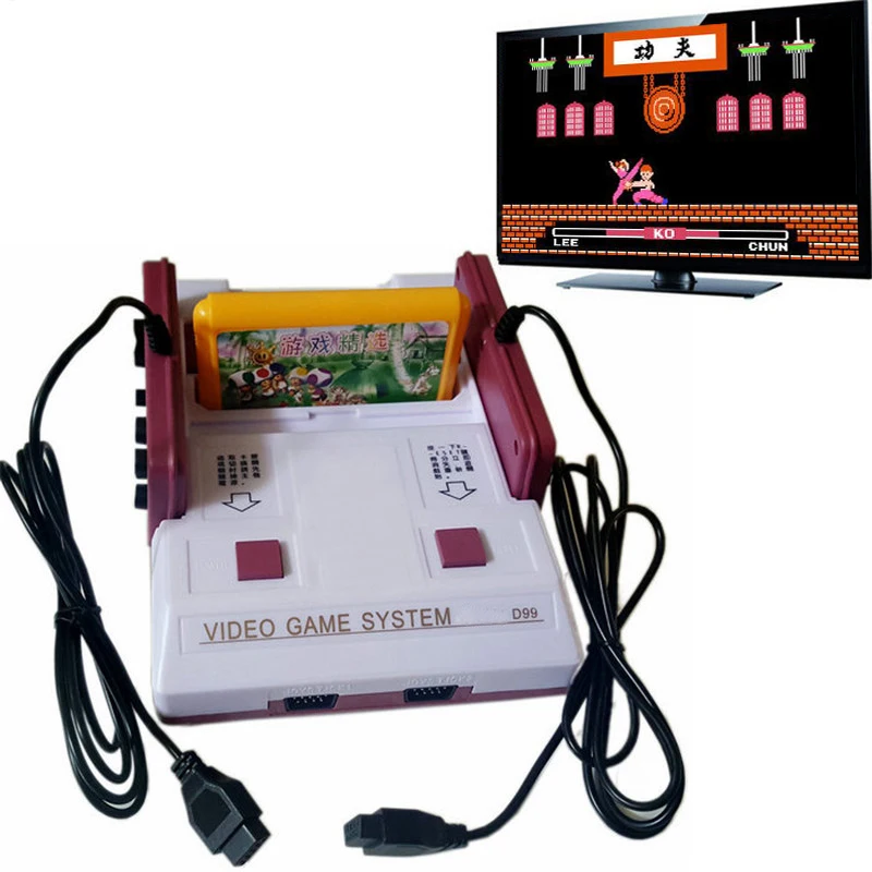 Новая игровая приставка Subor D99, Классическая семейная ТВ-игра, видеоигры, приставка, плеер с бесплатной 400 В 1+ 500 в 1, игровые карты