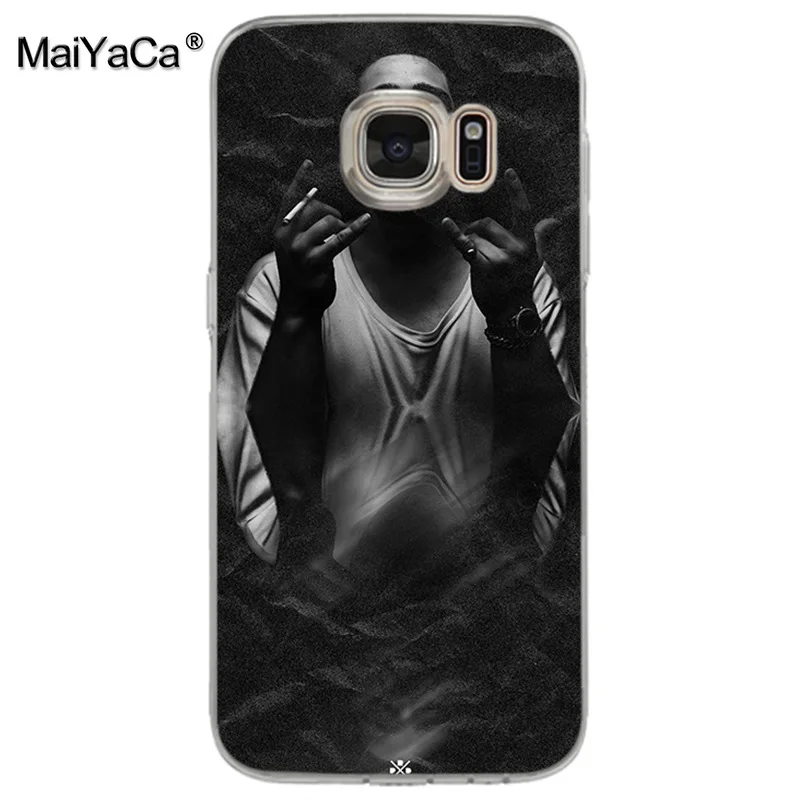 Мягкий прозрачный чехол MaiYaCa Post Malone из ТПУ для samsung galaxy s9 plus s7 edge s6 s5 s8 | Мобильные