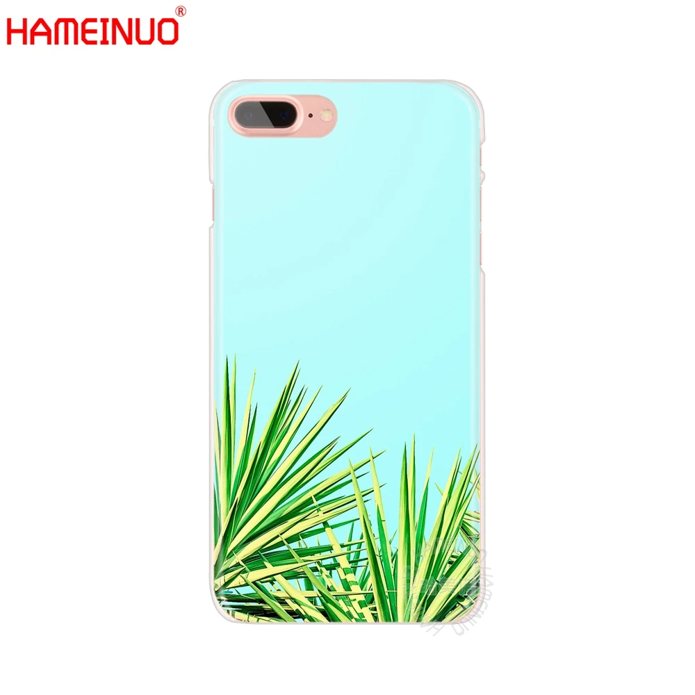 HAMEINUO зеленых листьев растений летняя сотовый телефон чехол для iphone X 8 7 6 4 4s 5 5s SE 5c