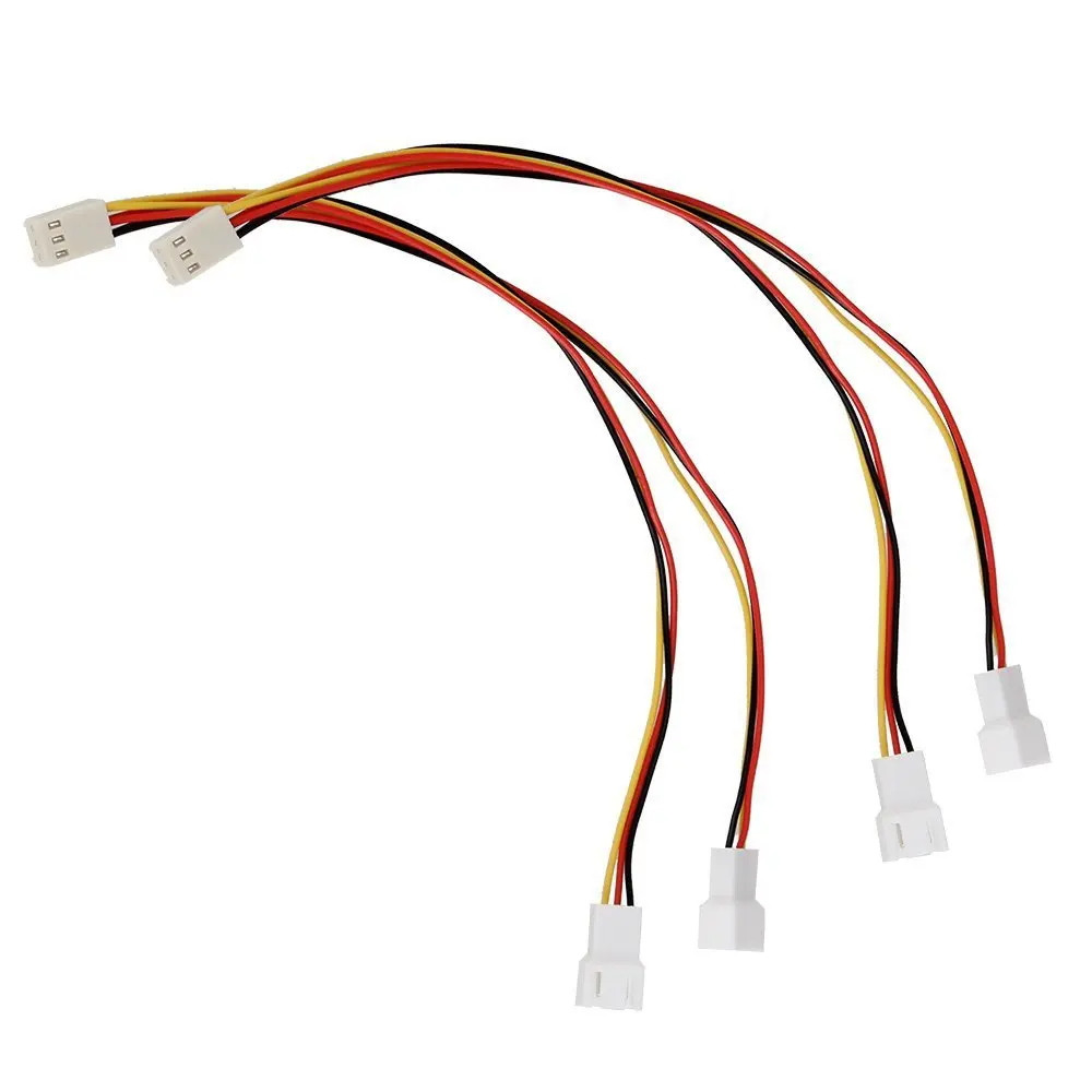 3Pin One change two Y сплиттер ПК кабель компьютерный чехол разъем питания Блок адаптеров