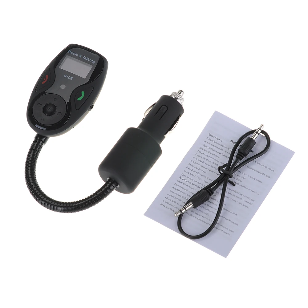 VicTsing автомобильный комплект громкой связи Стерео Bluetooth FM передатчик модулятор MP3