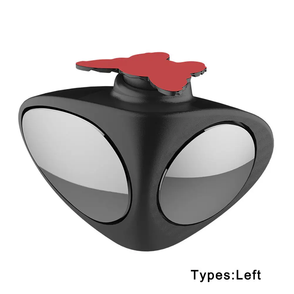 360 Degree Rotatable 2 Side Car Blind Spot Convex Mirror Automibile Exterior Rear View Parking Safety Accessories | Автомобили и