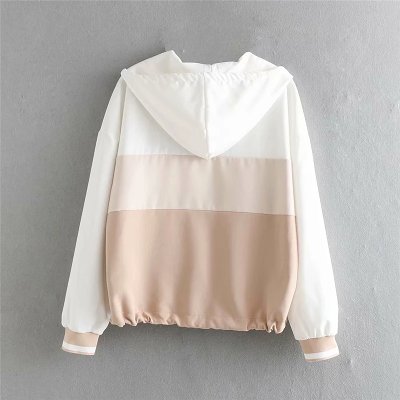 Комплект женский винтажный розовый бейсбольный пуловер бомбер контрастных