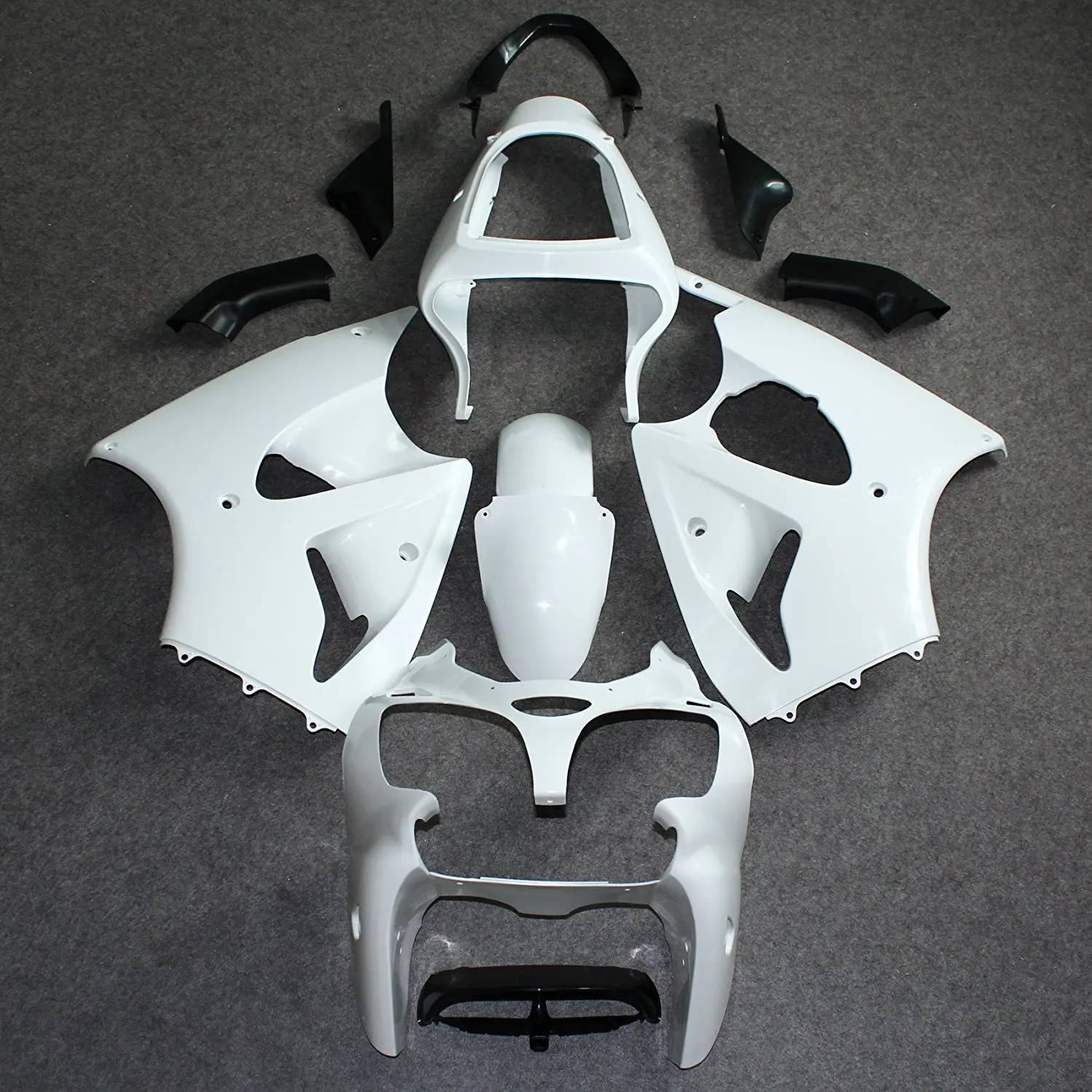 Мотоцикл Неокрашенный обтекатель комплект для Kawasaki Ninja ZX-6R 636 2000-2002 2001 ZX6R ZX 6R 00 01 02 Обтекатели чехол injectioin пресс-форм