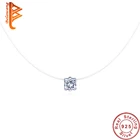 Женское прозрачное колье-чокер BELAWANG, ожерелье из стерлингового серебра 925 пробы с кристаллами CZ, 2019