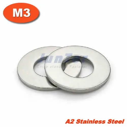 

100pcs/lot DIN125 M3 Flat Washer A2 Stainless Steel
