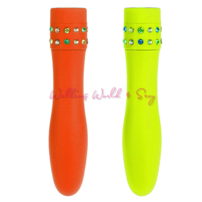 6 цветов многоскоростной водонепроницаемый мини вибрирующий массажер Алмазный