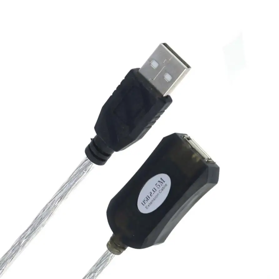 Заводская цена 5 м USB Активный ретранслятор кабель удлинитель для компьютера