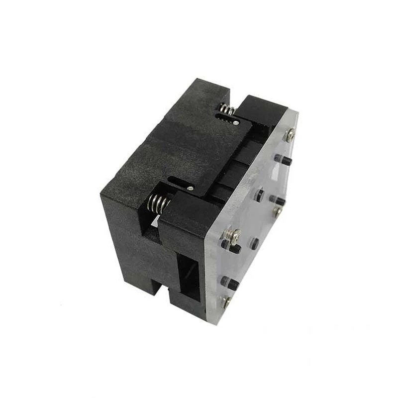 Тестовая розетка DFN8 QFN8 WSON8 с открытым верхом разъем Pogo Pin IC шаг 0 8 мм размер чипа 4 x3