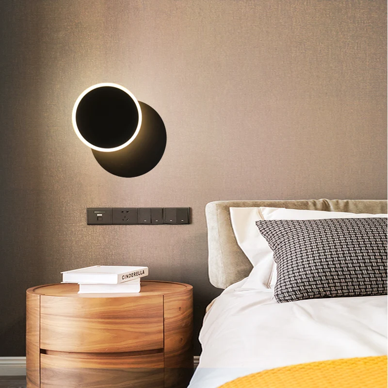 Настенные светильники для спальни гостиной комнатные поворотные металлические