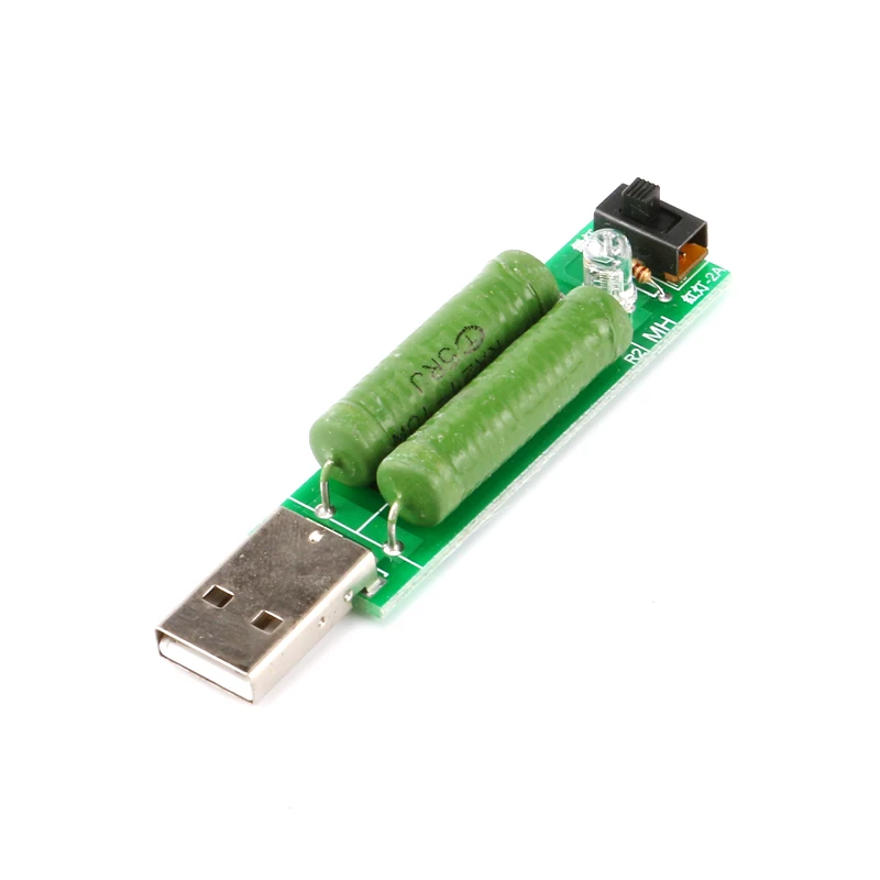 USB мини разряд интерфейс нагрузочный резистор с переключателем Регулируемый 2A 1A емкость батареи напряжение тестер сопротивления разряда
