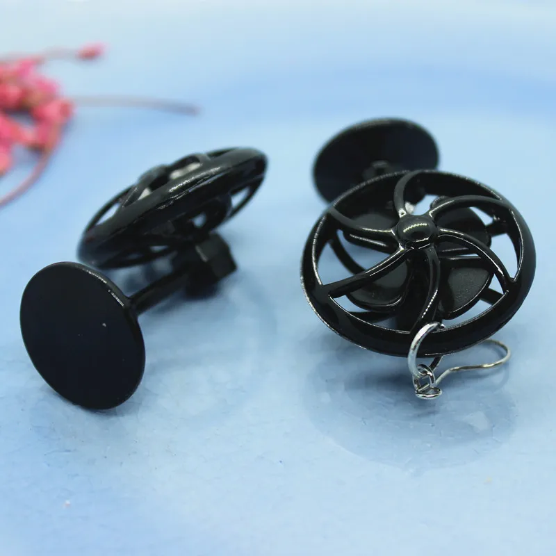 1 пара забавных милых трехмерный веер модные женские серьги ручной работы сделай