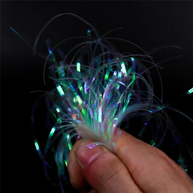 

Fishing Ropes Tinsel Flat Glittering Crystal Flash Vivid Lifelike Portable Line 2mm Fly Tying Material Fishing Lure Baits Tool