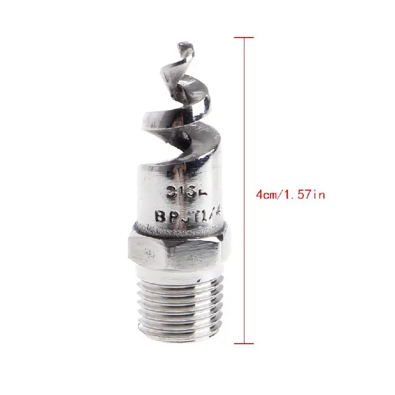 Распылительная головка 1/4 &quot1/2&quot из нержавеющей стали спиральная коническая