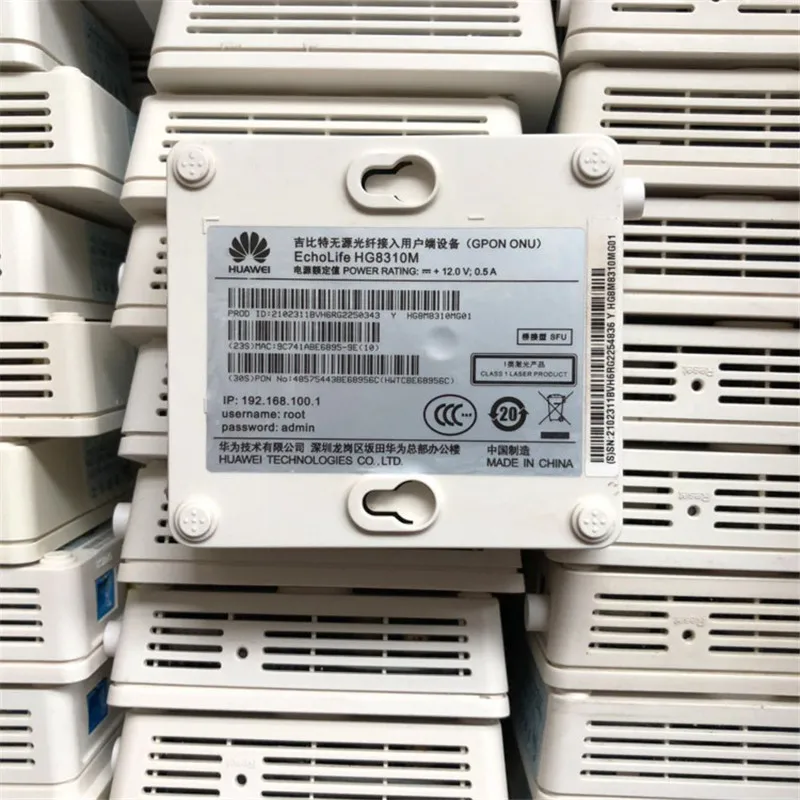 Оптоволоконный маршрутизатор Huawei Gpon Onu HG8310M ftth ont 20 шт. 90% нового б/у оборудования 1GE