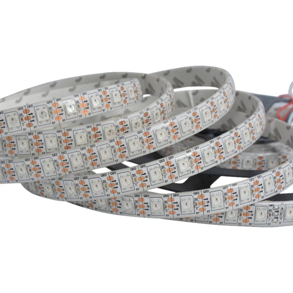 Быстрая Доставка 100 м 20X5M SK6812 WS2812B WS2812 5050 RGB 74 светодиода/м адресуемые светодиодные