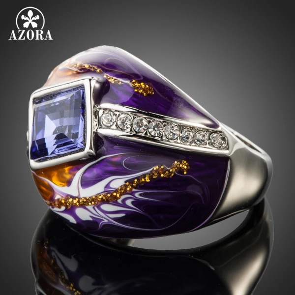 Азора королевский дизайн белого золота Цвет Stellux австрийского хрусталя