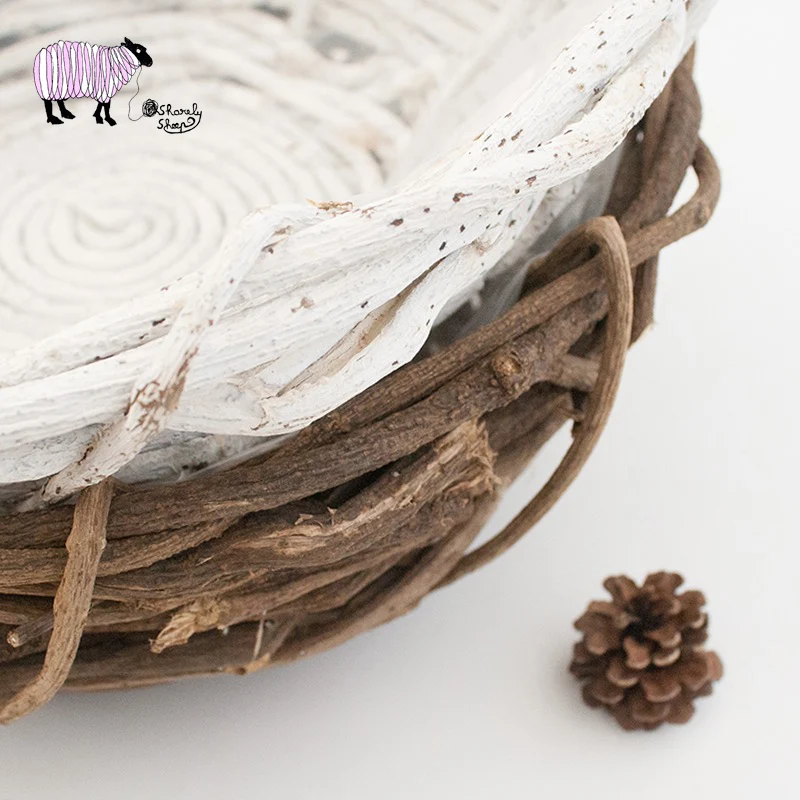 Wooden Basket Newborn Baby Photography Props Infant Girl Boy Photo Shoot Studio Posing fotografia Accessoires | Детская одежда и