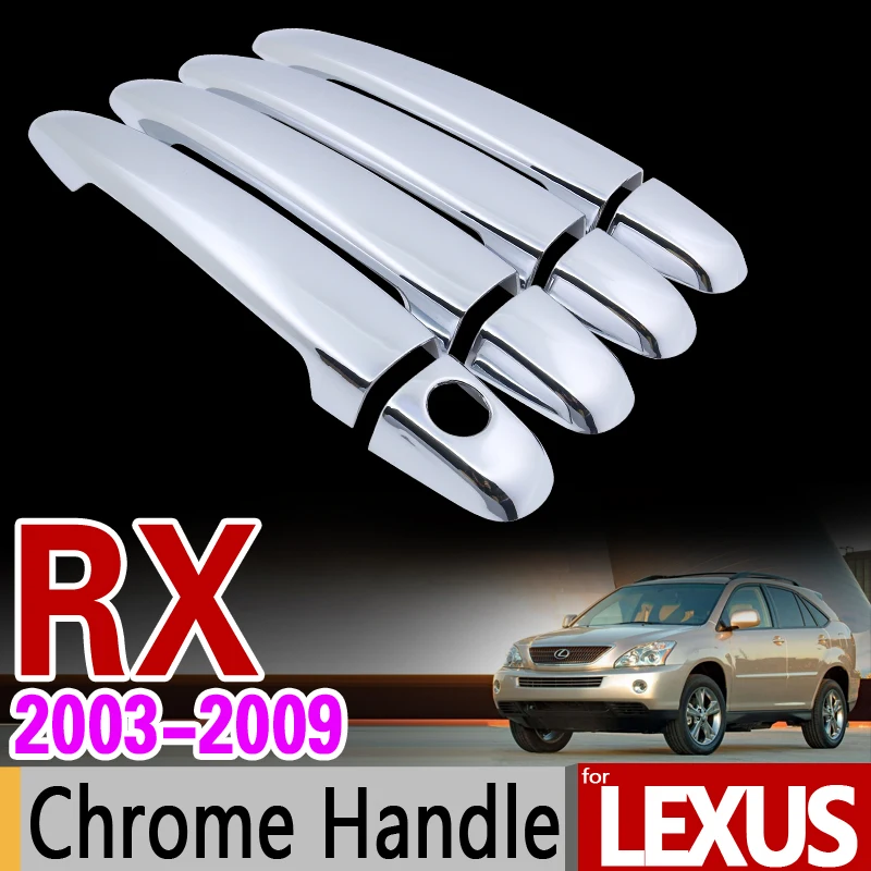 Хромированная накладка на ручку для Lexus RX 2003 - 2009 XU30 комплект накладок RX300 RX350 RX400h