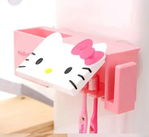 Многофункциональный держатель зубной щетки Hello Kitty новый милый для с надписью |