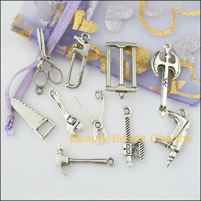 New 20Pcs Tibetan Silver Color DIY/ Tools Mixed Charms Pendants | Украшения и аксессуары