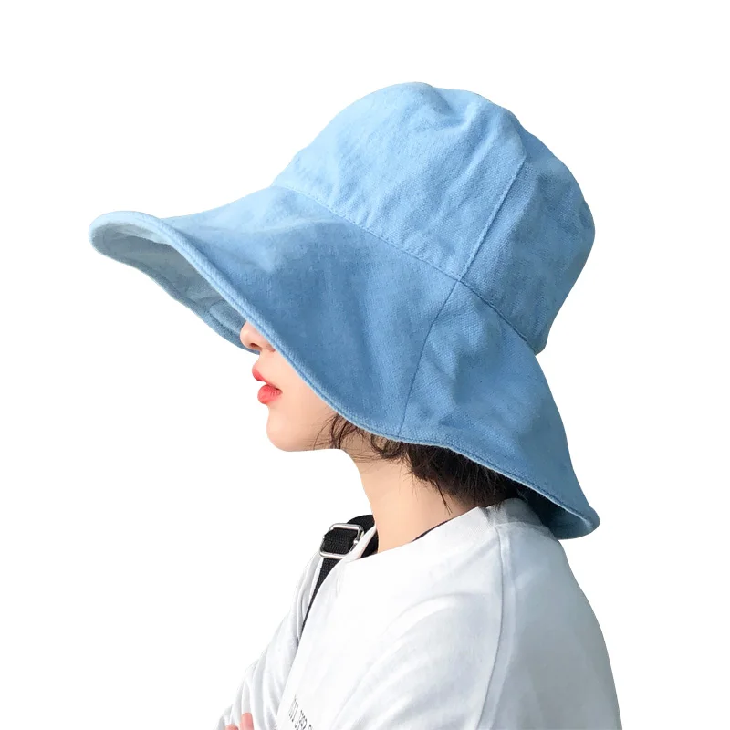 Women Fisherman's Hat Female Spring Summer Pure Sunscreen Sun Protection Cap Lady Travel Leisure Fashion Holiday Hats H229