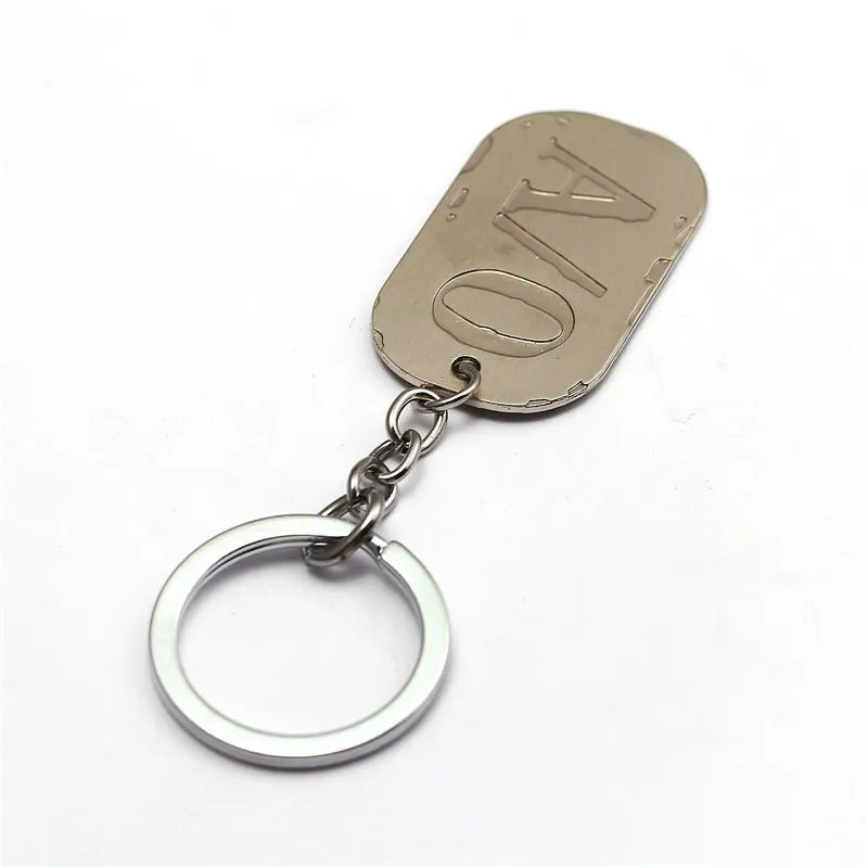 

ACG Anime Series Gangsta Keychain Gina Paulklee Twilight A/O S/5 Nico Logo Cosplay Mercenary Dog Tag Two Pendant Keyring