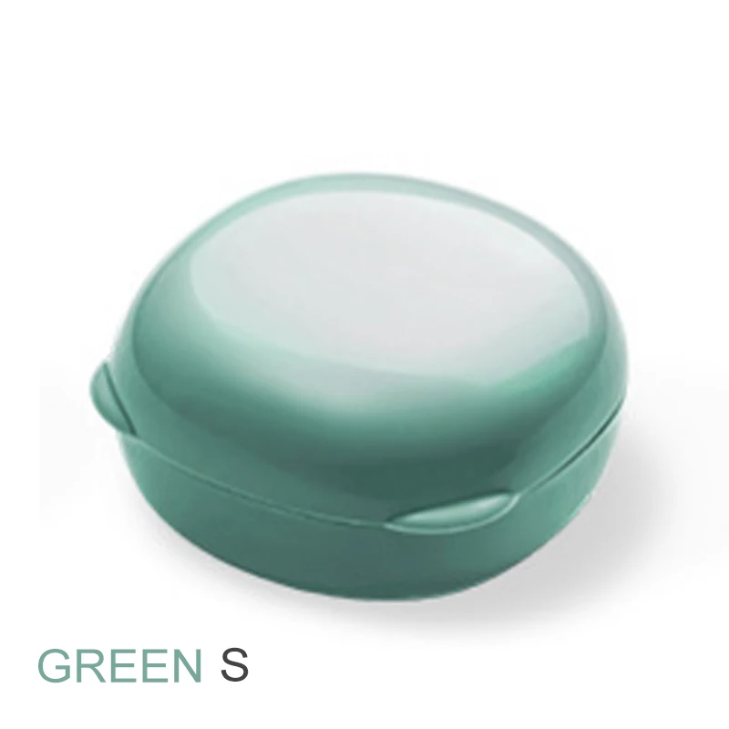 green S Пластиковый контейнер для мыла, Переносные Чехлы Для Путешествий, Походов, твердый держатель, экологически чистый мыльница, Товары для ванной, легко носить с собой - Цвет: green S