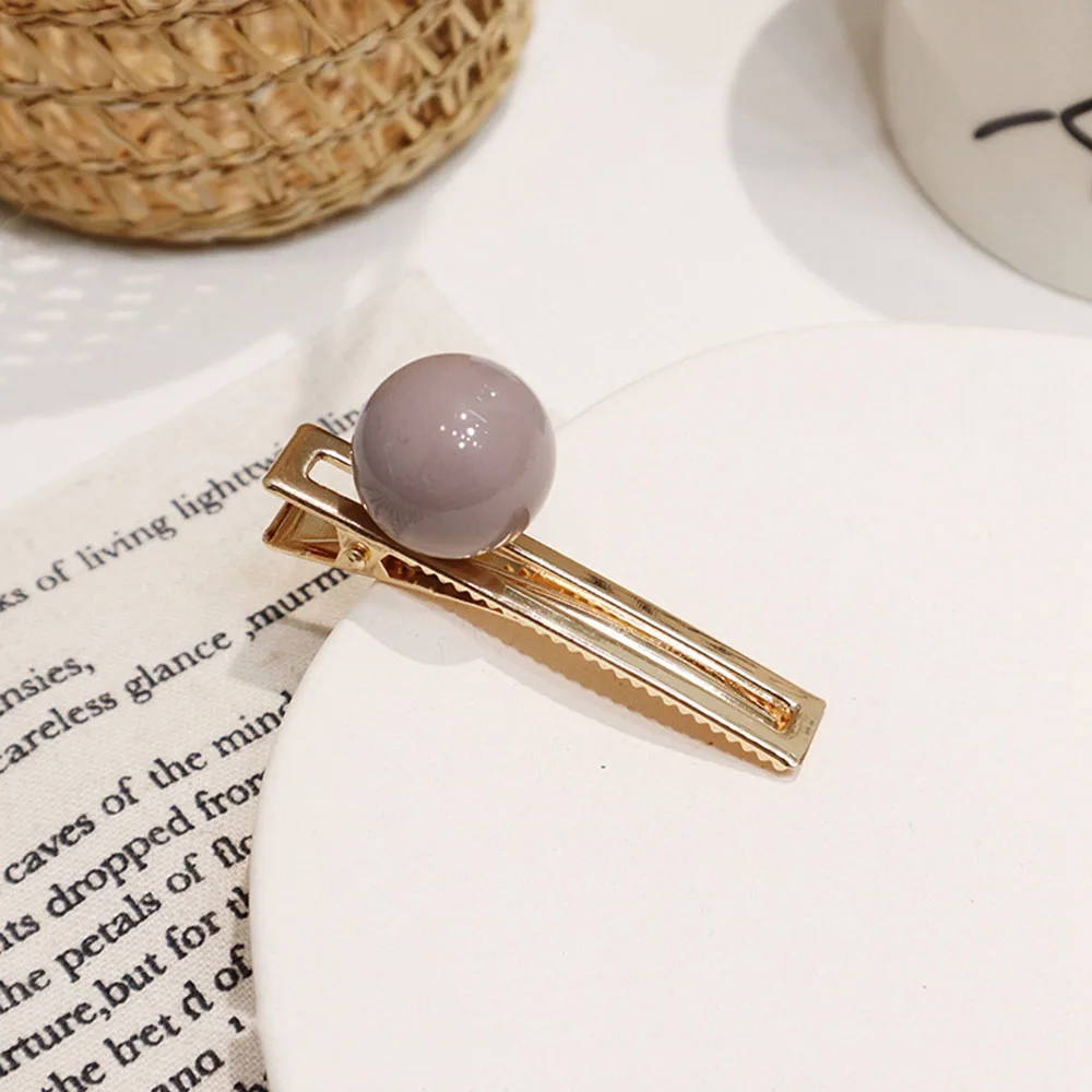 Новые 1 шт. большие заколки для волос с жемчугом для женщин модные милые заколки для волос в Корейском стиле заколка для волос из металлического сплава аксессуары для волос для девочек - Цвет: 2