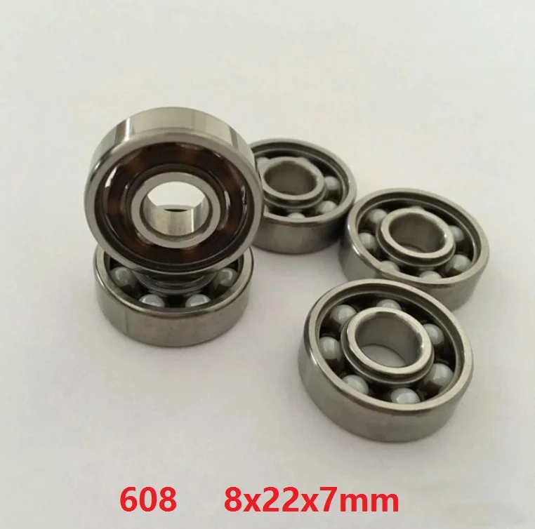 100 шт./лот Высокоточный Гибридный керамический подшипник ZrO2 из нержавеющей стали